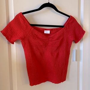 Abound pink ruffled crop top size S - TAGS ON!!